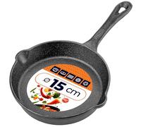 KADAX Poêle en fonte de 15 cm - Compatible avec les plaques à induction et au four - Poêle en fonte pour induction, gril, poêle à frire en fonte
