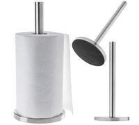 KADAX Porte-Rouleau d'Essuie-Tout en Acier INOX, Support de Cuisine au Design Raffiné pour Rouleau de Essuie Tout, Accessoire Pratique pour la Maison (Argent)
