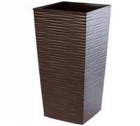 KADAX Pot de Fleur Haut, Grande Jardiniere en Plastique pour Une Décoration Interieure et Exterieure, Bac à Fleur (68 cm, Marron)