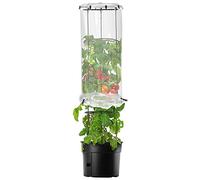 KADAX Pot de fleurs avec couvercle pour tomates matures, parapluie pour tomates avec pot de fleurs, ensemble de pots de fleurs avec treillis, tour d'élevage avec treillis (40 cm)
