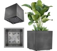 KADAX Pot de fleurs, bac à fleurs haut 40cm Jardin sur roues Eco
