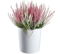 KADAX Pot de Fleurs Blanc 30 cm - en Plastique et Copeaux de Bois Recyclés pour Une Décoration Rustique et Authentique, Idéal pour l'Intérieur ou l'Extérieur