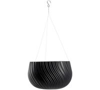 KADAX Pot Suspendu Avec Chaîne et Crochet, Pour Plantes Grimpantes, Cache-Pot Avec Insert, Protection Intérieur et Extérieur (∅ 32 cm, Anthracite)