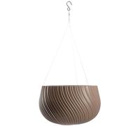 KADAX Pot Suspendu Suspendu Suspendu avec chaîne et Crochet, Pot de Fleurs Suspendu pour Plantes grimpantes, Cache-Pot avec Insert,(? 32 cm, Marron)