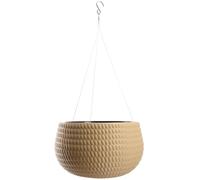KADAX Pot Suspendu Suspendu Suspendu avec chaîne et Crochet, Pot de Fleurs Suspendu pour Plantes grimpantes, Cache-Pot avec Insert,(? 32 cm, Beige)
