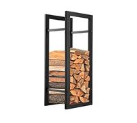 KADAX Range Buche, Etagere Interieure pour Buches de Cheminee, Rangement Elegant et Pratique pour Organiser vos Bois de Chauffage (Noir, 29 x 40 x 90 cm)