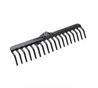 KADAX Râteau de jardin sans manche, râteau de jardin en métal, râteau à gazon pour l'entretien du jardin, râteau à gazon robuste, râteau pour ratissage, râteau pour pelouse, outil de jardin