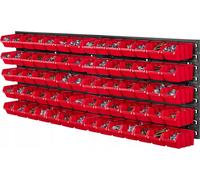 KADAX Rayonnage d'atelier, 116x39cm Rayonnage mural pour outils en plastique robuste, système de stockage résistant aux UV