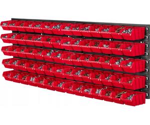 KADAX Rayonnage d'atelier, 116x39cm Rayonnage mural pour outils en plastique robuste, système de stockage résistant aux UV