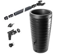 KADAX Recuperateur Eau Pluie 240L Robinet Plante | Reservoir Moderne Plastique | Resistant UV | Jardin Collecte Eau