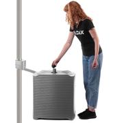 KADAX Réservoir d'eau de pluie 125L Tonneau d'eau modulaire plastique anthracite