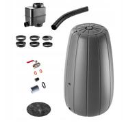 KADAX Réservoir d'Eau de Pluie Baril Récipient de Pluie 200L + Grand Robinet