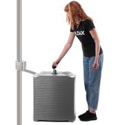 KADAX Réservoir d'eau de pluie 125L Tonneau d'eau modulaire plastique anthracite