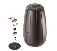 KADAX Réservoir d'eau de pluie Tonneau d'eau 200L Réservoir d'eau de pluie + robinet avec pot de fleurs 2in1