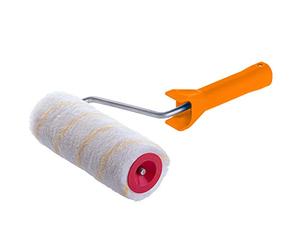 KADAX rouleau à peinture, rouleau à peinture, rouleau à peinture pour peinture murale, peinture de façade, rouleau à peinture, poils courts, fournitures de peinture avec manche en plastique (25 cm)