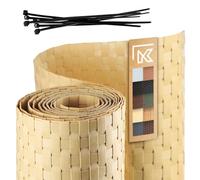 KADAX Ruban de clôture en technorotin, 19 x 255 cm, 10 Couleurs, Bandes d'écran, Rouleau d'écran, Protection Contre Le Vent pour Balcon, terrasse, Tapis de clôture résistant aux intempéries (Beige)