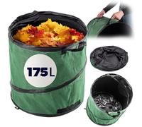 KADAX Sac à déchets de jardin, 175 l, pliable, pour déchets de jardin, sac à feuilles pop-up avec poignées de transport, sacs de jardin pour le jardinage, sacs à feuilles