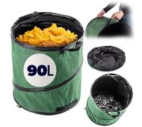 KADAX Sac à déchets de jardin 90 l - Pliable - Pour déchets de jardin - Pop Up - Avec poignées de transport - Pour le jardinage