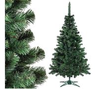 KADAX Sapin de Noël artificiel en film PVC - Réaliste - 155 cm - Avec support en plastique solide