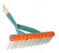 KADAX Scarificateur, 168cm scarificateur manuel avec pièce en bois, râteau de coupe avec lame en acier, aérateur de gazon pour jardin, plates-bandes et pelouse, cultivateur, accessoires de jardinage