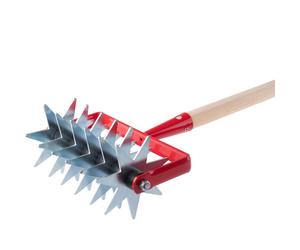 KADAX Scarificateur "Fusa", Râteau de jardin étroit, Dispositif d'ameublissement avec poignée