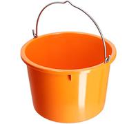 KADAX Seau de Construction en Plastique, Seau ŕ mortier avec poignée en Fil de Zinc, Seau, Seau ŕ Ciment, Seau ŕ mortier, Seau de Nettoyage, Seau ŕ Eau, Seau de Jardin, (20 l 1 pičce)