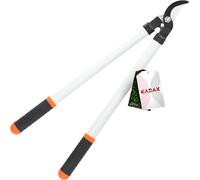 KADAX Sécateur à Deux Mains, sécateur à Enclume avec Lame en Acier et poignées en Aluminium, sécateur pour Fleurs, arbustes, Branches, sécateur (L : 61,5 cm)