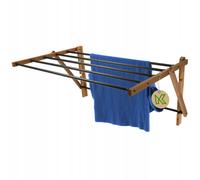 KADAX Séchoir pliable, Séchoir sur pied extensible, Séchoir à linge en accordéon (53x85cm mural)