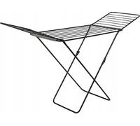 KADAX Séchoir à linge "Badia", grand séchoir avec deux ailes pliables, 175 cm, noir