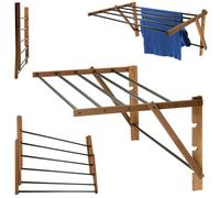 KADAX Séchoir pliable, Séchoir sur pied extensible, Séchoir à linge en accordéon (53x85cm mural)