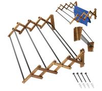 KADAX Séchoir pliable, entièrement monté, séchoir debout extensible, séchoir à linge accordéon, séchoir à linge tour pliant (85x16,5 cm)