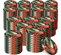 KADAX Set de couvercles de bocaux en métal "Virbo", avec 6 dents d'encliquetage, légumes, 82 mm, 200 pièces