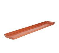 KADAX Soucoupe de 80 cm pour jardinière Evron - Rectangulaire - En plastique - Soucoupe de pot de fleurs pour jardinière de balcon - Terre cuite
