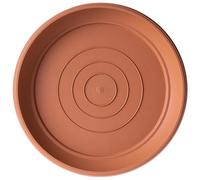 KADAX Soucoupe de pot de fleurs, ronde, diamètre : 37 cm, en plastique, pour l'intérieur et l'extérieur, accessoire pour pots de fleurs et pots de plantes, terre cuite