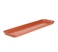 KADAX Soucoupe rectangulaire en plastique pour jardinière Evron, 60 cm, pour jardinière de balcon, soucoupe de plantes (terre cuite)