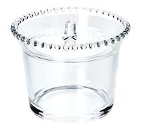 KADAX Sucrier, sucrier en verre, pot à épices avec couvercle ergonomique, récipient en verre transparent pour sucre, pot à épices avec base renforcée, avec anse (rond, avec boules)