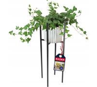 KADAX Support pour fleurs "Rina", en acier, support pour pots de fleurs, balcon, support pour fleurs, 67 x 18 cm, noir