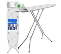 KADAX Table à repasser à vapeur avec pieds antidérapants, planche à repasser réglable en hauteur avec housse amovible, table à repasser pour fer à vapeur (110 x 30 cm, moutons)