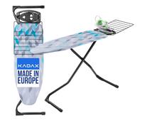 KADAX Table à repasser avec plateau extensible "Hem", planche à vapeur, 120 cm, motif rectangulaire