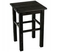 KADAX Tabouret en Bois de Pin Naturel Élégante Chaise pour Ajouter Une Touche de Charme Rustique (Noir)