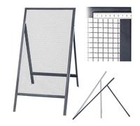 KADAX Tamis crible, grille de tamisage en fil de fer en acier, tamis de jardin, tamis en acier, tamis à sable, Tamis rectangulaire de construction pour le tamisage de sable & compost & terre & pierres
