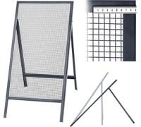 KADAX Tamis de chantier pour sable, terre, maçonnerie, 120x60cm, gravier, largeur de maille 10mm