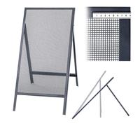 KADAX Tamis de chantier pour sable, terre, maçonnerie, 120x60cm, gravier, largeur de maille 4mm
