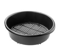 KADAX Tamis de jardin réglable en plastique, rond, pour sable, compost, terre et pierres, avec réglage manuel du tamis (rond)