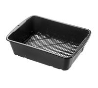 KADAX Tamis de jardin réglable en plastique, rond, pour sable, compost, terre et pierres (rectangulaire)