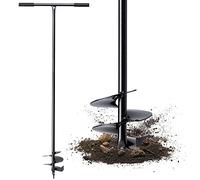 KADAX Tarière Manuelle avec Poignée en Métal, Outil de Jardinage à Main pour Creuser des Trous, Planter des Arbres et Installer des Clôtures (150 mm)