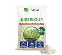 KADAX Terre de Diatomée 20 kg pour Jardin, Poudre Fine Naturelle, Activateur de Sol pour Sols Sains, Croissance des Plantes & Protection Naturelle contre les Nuisibles