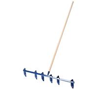 KADAX Tire-sillons avec Lames en Acier, Râteau Marqueur pour Potagers avec Long Manche en Bois, pour Semences (Grand)