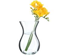 KADAX Vase à Fleurs en Verre Transparent de 18 cm, diamètre : 8 cm, avec col de 11 cm, Vase de Table en Verre Transparent, Vase décoratif pour Le Salon