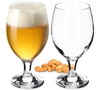 KADAX Verre à Bière à Pied d'une Capacité de 400ml pour Savourer Vos Boissons Rafraîchissantes avec Style et Raffinement, Idéal pour un Cadeau (Lot de 2)